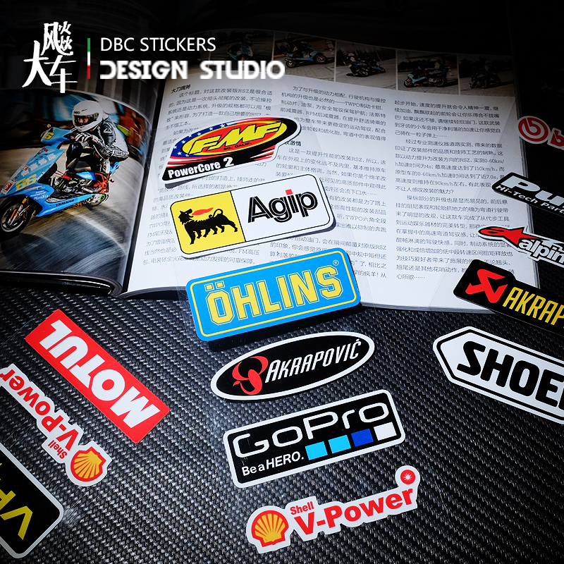 Motorcycle decal modified car sticker Qiaoge helmet sticker electric vehicle MOTOGP body anti-decorative light sticker waterproof