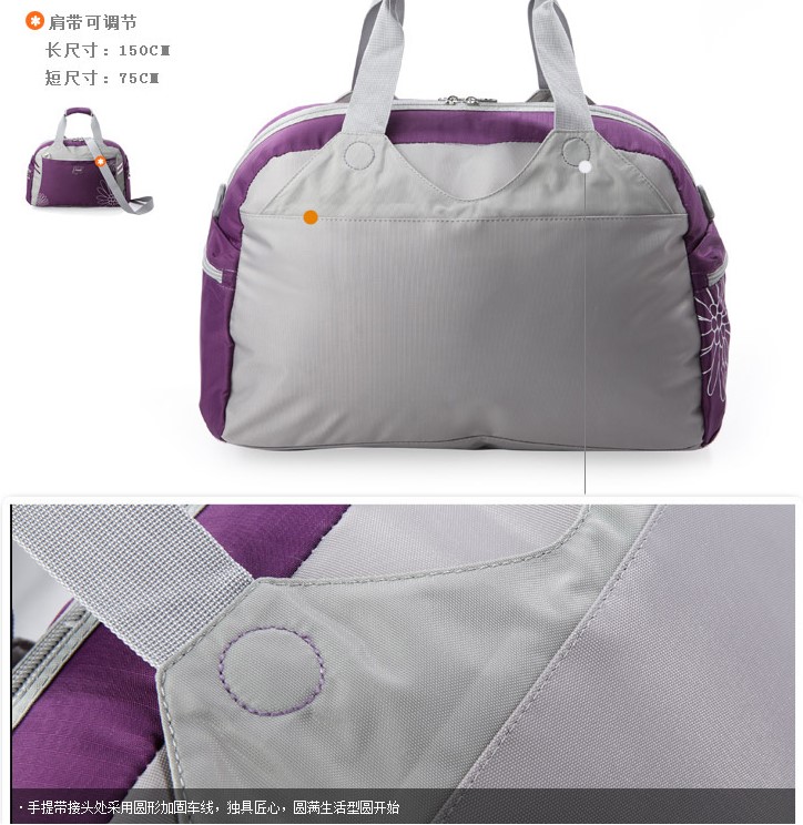 Túi du lịch Hengdeli xách tay dung tích lớn nữ không thấm nước túi duffel nylon túi du lịch khoảng cách ngắn vai Túi xách 3988 - Túi du lịch túi du lịch gấp gọn