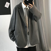 dk uniform grey suit jacket male Korean version trend student loose yuppie handsome suit insinuke dresses