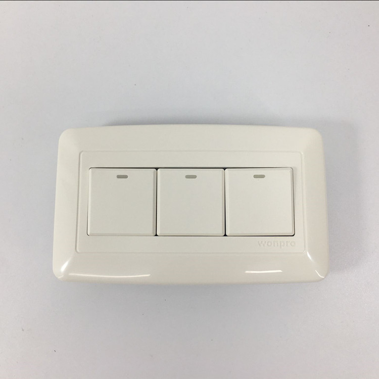 146*86 Type 3 - bit single - controlled switch old household wall dark panel large warp electric light button is steady
