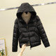 2023 New Down Cotton Jacket Women's Short Winter Hooded Cotton Jacket Style Korean Loose Thickened Versatile Cotton Jacket