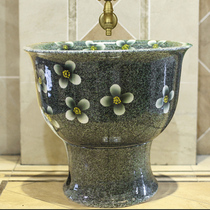 Jingdezhen ceramic balcony antique art mop pool mop basin mop pot mop pot mop basin mop pot