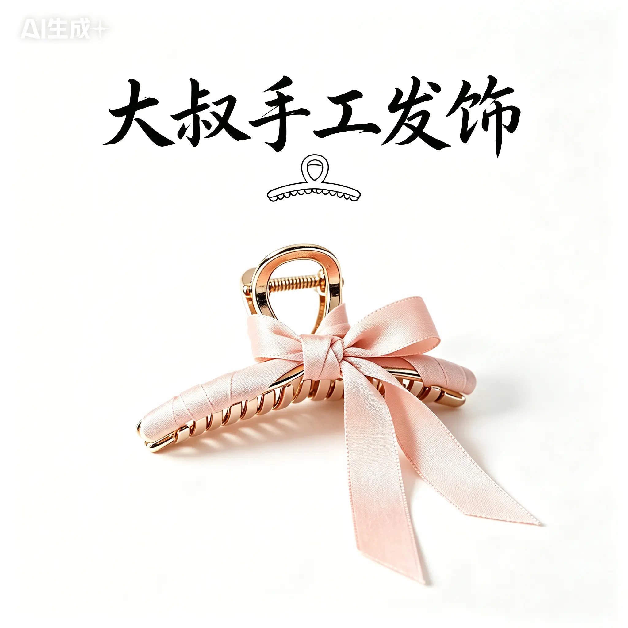 大叔手工抓夹的LOGO