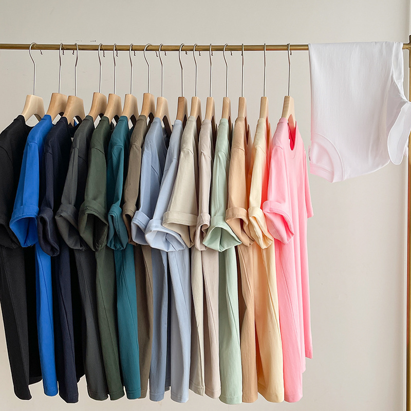 Minimalist Pure Cotton T-Shirt | 230g Solid Color Short-Sleeve Women's T-Shirt Summer 2026 New Round Neck White Base Shirt for Men