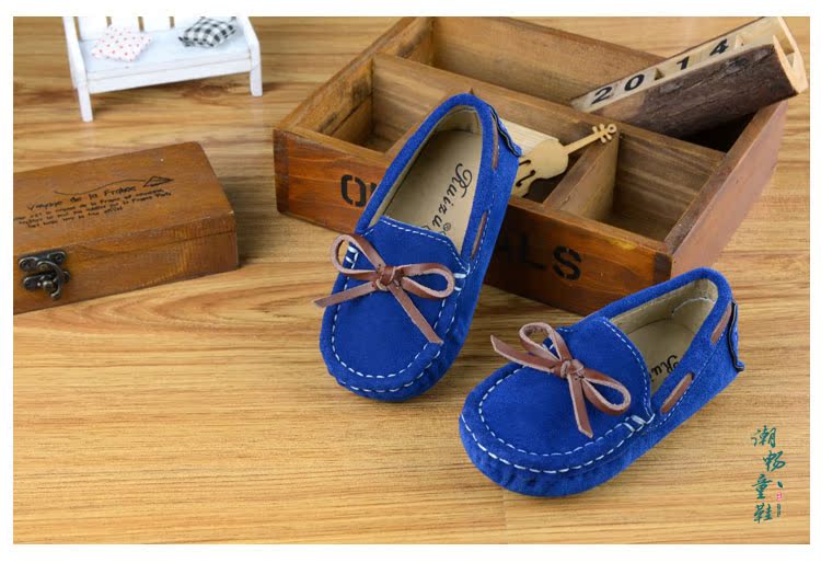 秋冬季学步宝宝儿童豆豆鞋1-2-3岁男童女童单