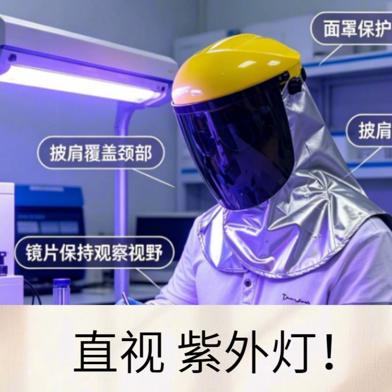 Uv Protective Mask, Ultraviolet Radiation Curing Lamp 365, Industrial Laboratory Special Strong Light Blocking Face and Head