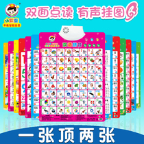 Baby Enlightenment double-sided voice wall chart voice children early education literacy cognitive pinyin letter wall stickers full set of toys