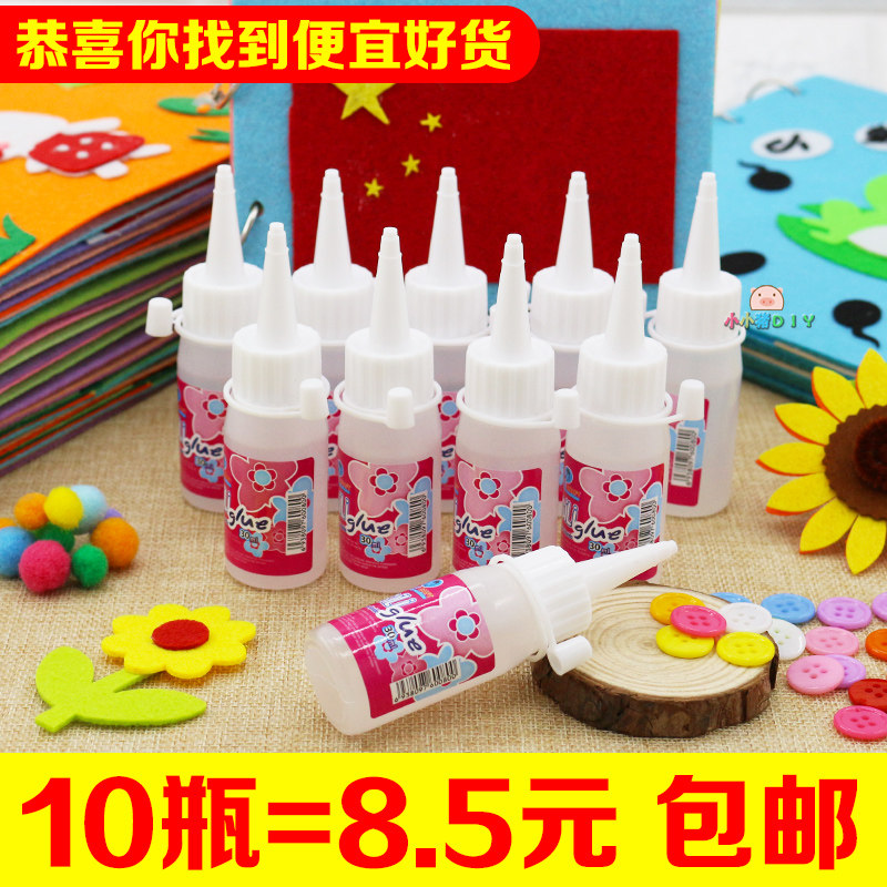 30ml alcohol glue artisanal diy powerful speed dry children without weaving hemp rope button cloth transparent soft glue