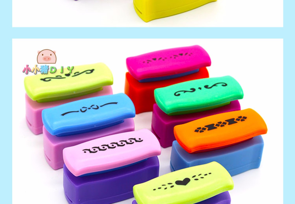 Edger mẫu hoa văn thiết bị hoa rỗng trẻ em mẫu giáo sáng tạo làm bằng tay tự làm vật liệu ren thiết bị dập nổi tự làm đồ chơi cho bé