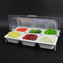 Self-service sauce taiguoge hot pot restaurant seasoning box with lid try snack snack split fresh fruit box
