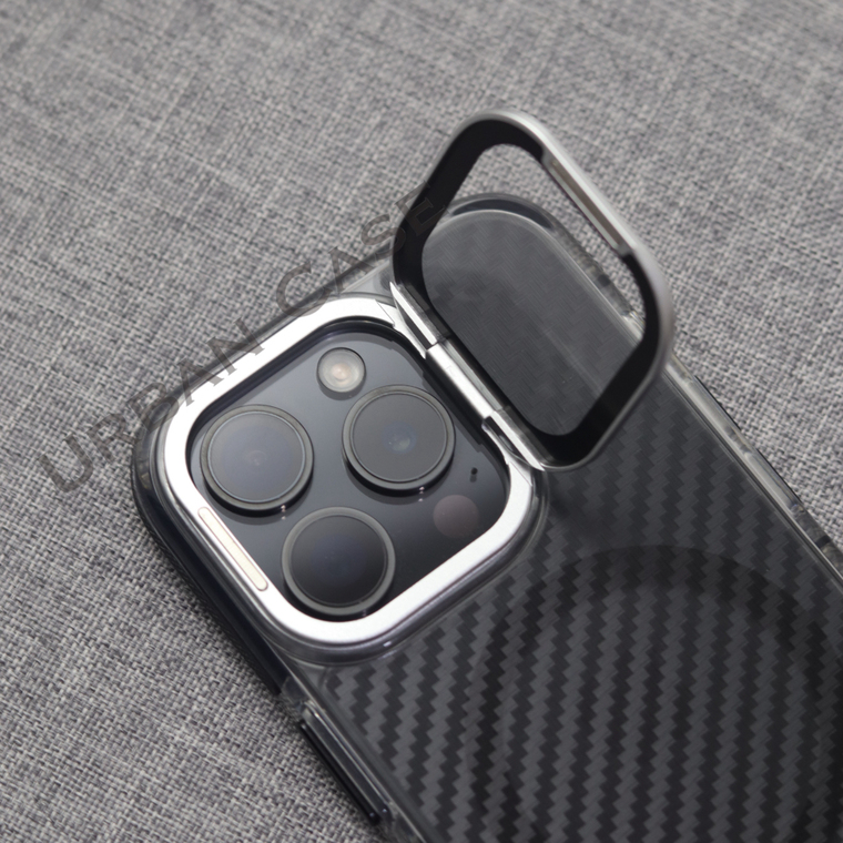 URBAN Carbon Fiber Kickstand iPhone Case