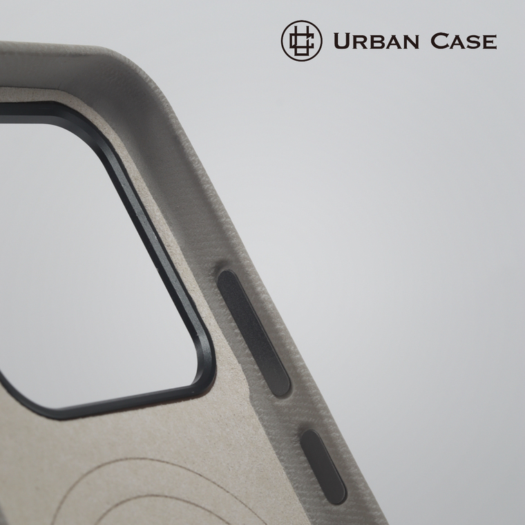 URBAN Brown Woven Leather Camera Housing for 15 Phone Case