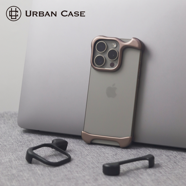 Urban Gold Frame Minimalist Black Accents iPhone Case