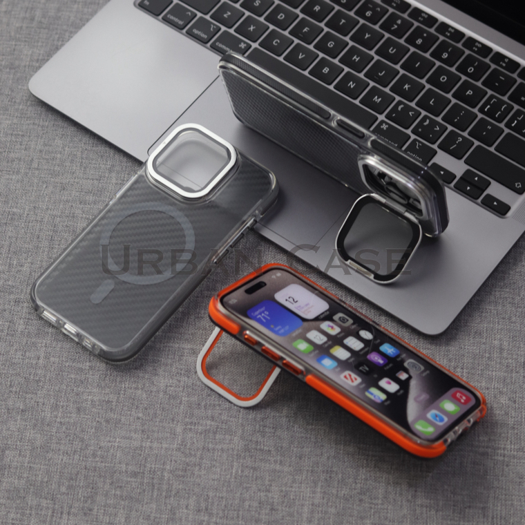 URBAN Carbon Fiber Kickstand iPhone Case