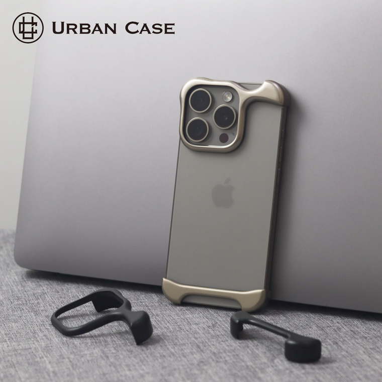 Urban Gold Frame Minimalist Black Accents iPhone Case