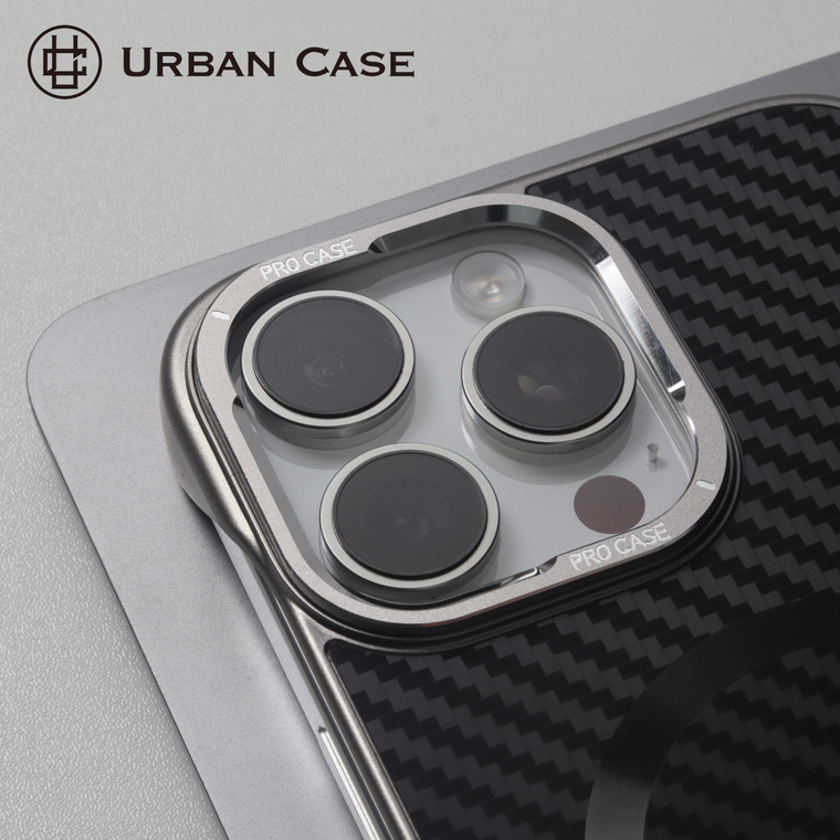 URBAN Carbon Fiber MagSafe Gray iPhone Case