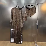 Весенние летние ретро шорты, банный халат, комплект, пижама, 2025 года, в американском стиле, в цветочек, 3 предмета