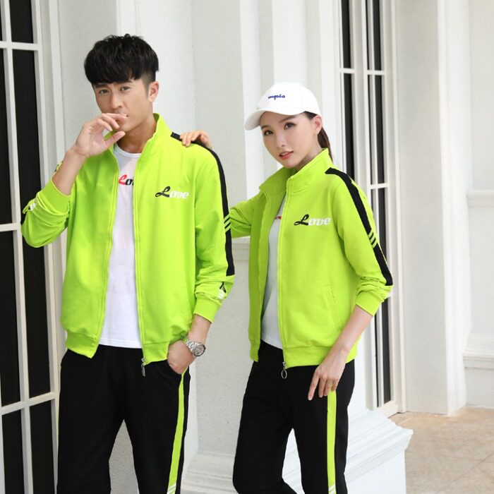 Couples wear spring and autumn suits 2021 new ladies cotton running casual thick cotton sportswear two-piece men's