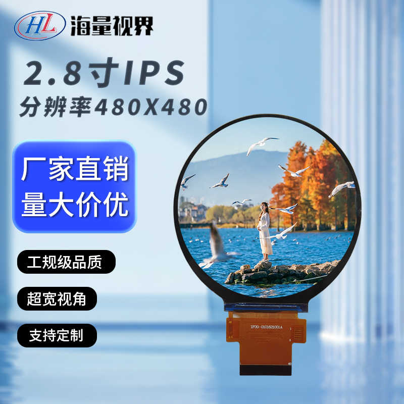 2.8inch Round Lcd Display 480*480Ai Xiaozhi Screen Smart Home Appliance Screen Home Screen Lcd Screen