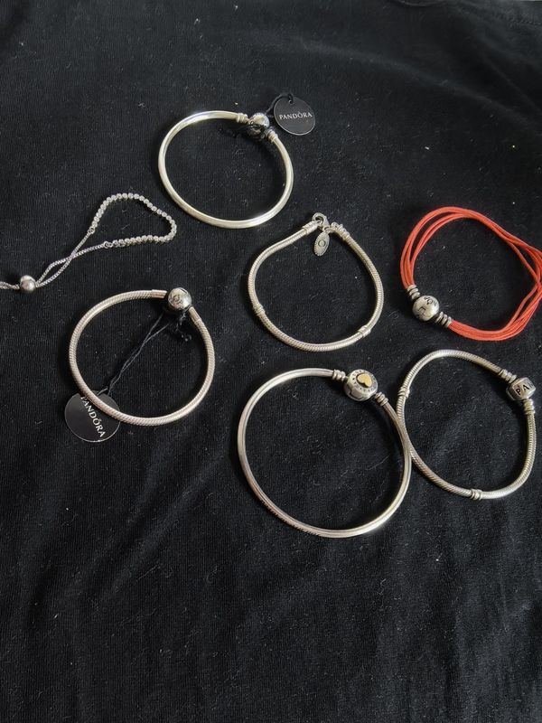 The United States Purchased Genuine Pa*Dora 925 Silver Bracelet Snake Bone Chain 16cm 17cm 18cm 19cm