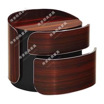 Post-Italian postmodern Bentley series custom furniture tree durwood leather Piano Lacquer Bed Head Cabinet Mansion Villa furniture