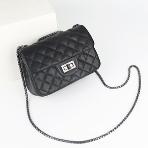 新潮时尚百搭款小香风菱格链条包