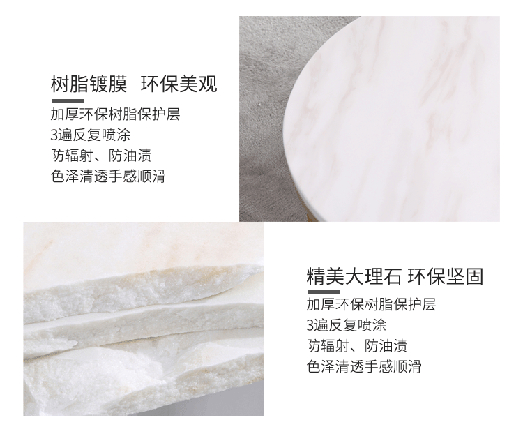 tối giản bằng đá cẩm thạch ánh sáng sang trọng cạnh vuông căn hộ kích thước phù hợp với sự kết hợp đồ nội thất hậu hiện đại của một vài góc một vài thép không gỉ - Bàn trà bàn trà kính cường lực