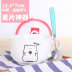 hộp cơm hâm nóng lock and lock Raccoon Ceramic Noodle Noodle Instant Oatmeal Cup có nắp lớn Nhật Bản Hàn Quốc Cup Noodle Cup Lò vi sóng Hộp cơm trưa Sinh viên Bento - Hộp cơm điện sưởi ấm hộp cơm cắm điện lock and lock Hộp cơm điện sưởi ấm