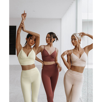 ARIALEISURE shockproof sports underwear women running gym pants yoga vest set