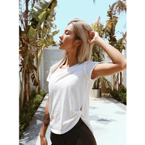 ARIALEISURE Sports Short Sleeve T-Shirt Women Loose Quick Dry Yoga Top Running Fitness Blouse Top