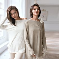 ARIA LEISURE summer long sports T-shirt womens loose long sleeve blouse fitness top body shirt yoga dress