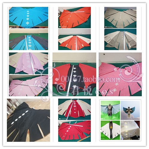 Grand Hyatt Sky light encounter cloak cos clothing green bud bat devil red black and white blue yellow multi-color initial cute new