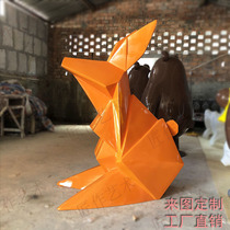 Cartoon Rabbit GRP Sculpture Pendulum Piece Outdoor Commercial Square Shop Window Beauty Chen Props Sichuan manufacturer