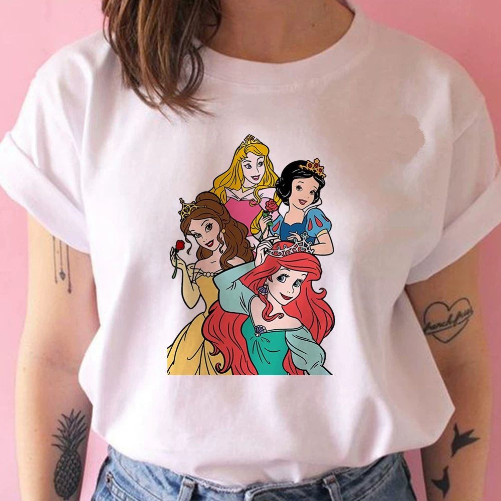 Кисточка принцесса Т-ШИРТ Princess Orola Sleeping Beauty Cute Kawaii повседневная женская футболка