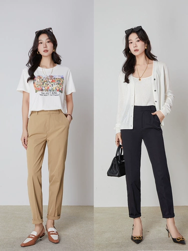 K сестра KSOEUR [Shurou Special Sigarette Bants] Высокоэлеменные повседневные трубные брюки