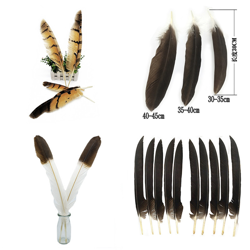 Eagle wool hawk eagle wings long feather owl feather fan bow and arrow bamboo and arrow feather material