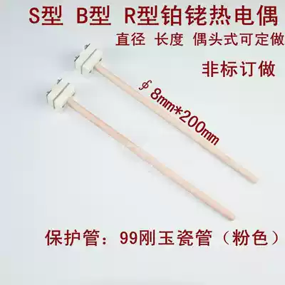S-type small platinum Rhodium thermocouple high temperature resistant thermocouple WRP-100 type muffle furnace experimental furnace dedicated Shunfeng