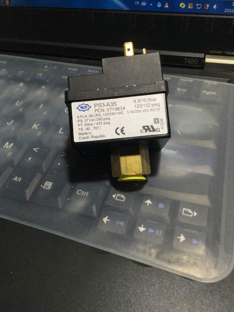 PS3A3S 8 5 10 5bar ALCO EMERSON EMERSON Pressure Switch Pressure Controller