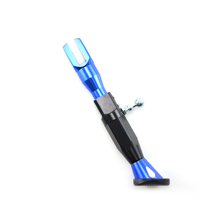 Motorcycle modification accessories aluminum alloy adjustable side tripod scooter electric vehicle universal unilateral foot support bracket