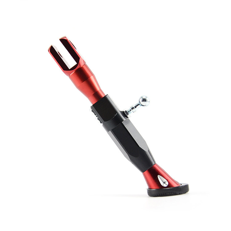 Motorcycle modification accessories aluminum alloy adjustable side tripod scooter electric vehicle universal unilateral foot support bracket