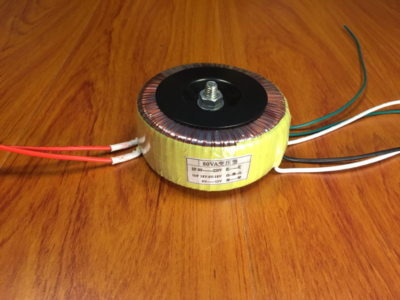 Силовой трансформатор 80w环形变压器 220v转双18v 2.2a+单12v 0.5a音响功放变压器 HT