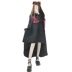 Nhật bản cá tính cứng cô gái Gothic đẹp trai tối Oji 傀儡 búp bê swallowtail xù dài tay áo op ăn mặc váy emy váy đầm