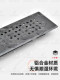 Double-sided breathable ຕາຫນ່າງ grille ຫນາອາລູມິນຽມເກີບຕູ້ຕູ້ເຮືອນຄົວປະຕູອາຍແກັສເຕົາເຮັດຄວາມເຢັນຮູລະບາຍອາກາດການປົກຫຸ້ມຂອງຕົກແຕ່ງ