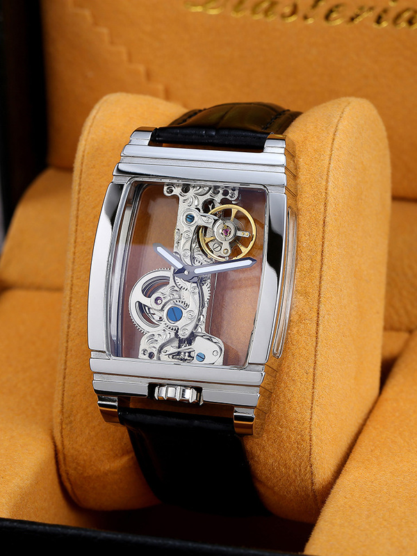 2022 Daisda Fashion Barrel Skeleton Mechanical Watch Tourbillon Genuine Leather Watch Men's Personalized Waterproof Luminous 2022 Daisda Fashion Barrel Skeleton Mechanical Watch Tourbillon Genuine Leather Watch Men's Personalized Waterproof Luminous