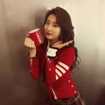  Silver child day generation Thom Browne TB red couple long-sleeved casual slim-fit jacket cardigan sweater female