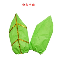 Золотые зеленые перчатки