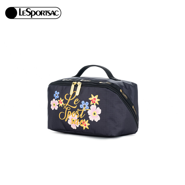 Dong Jie's same LeSportsac 2025 new Roland Garden Series Large Capacity Storage Makeup Bag