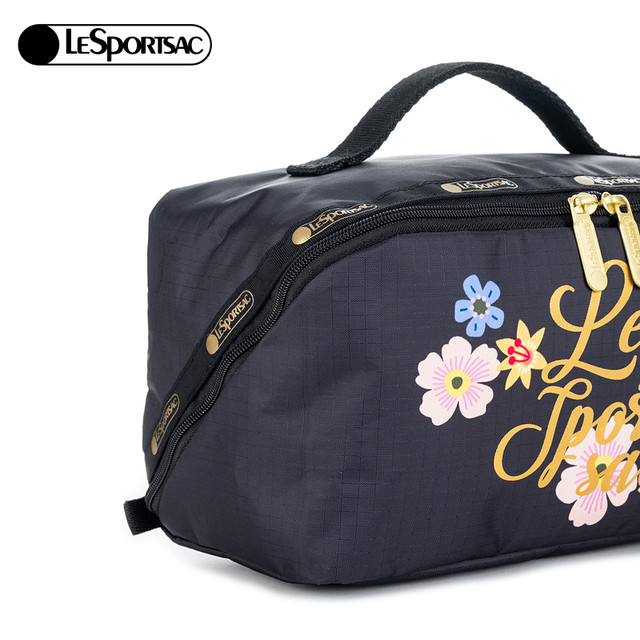 Dong Jie's same LeSportsac 2025 new Roland Garden Series Large Capacity Storage Makeup Bag