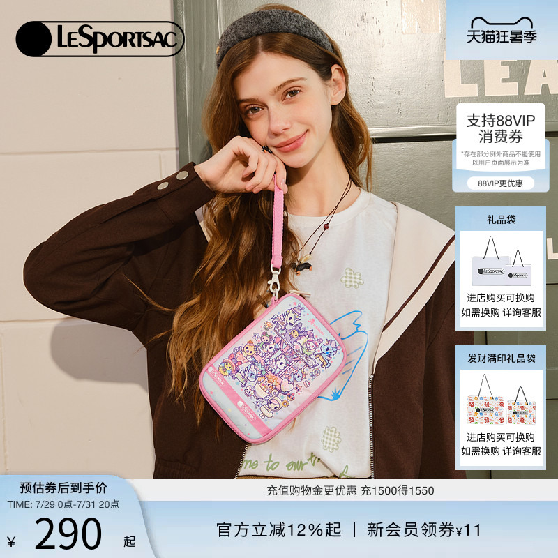 Lesportsac New Model Tokidoki ™ Cooperative Series Cute Unicorn Wallet and Id Holder