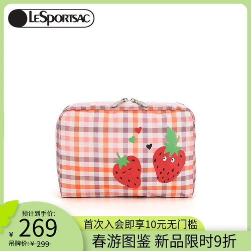 LeSportsac Весенняя сумка-органайзер, сумка, клубника, косметичка, коллекция 2021, новая коллекция